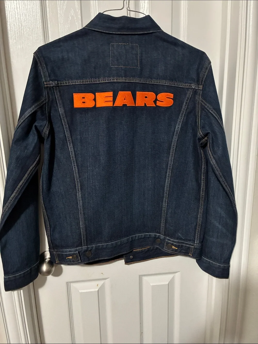 Levi's Dark Blue Denim Jacket with Red Logo - Picture 2 of 3